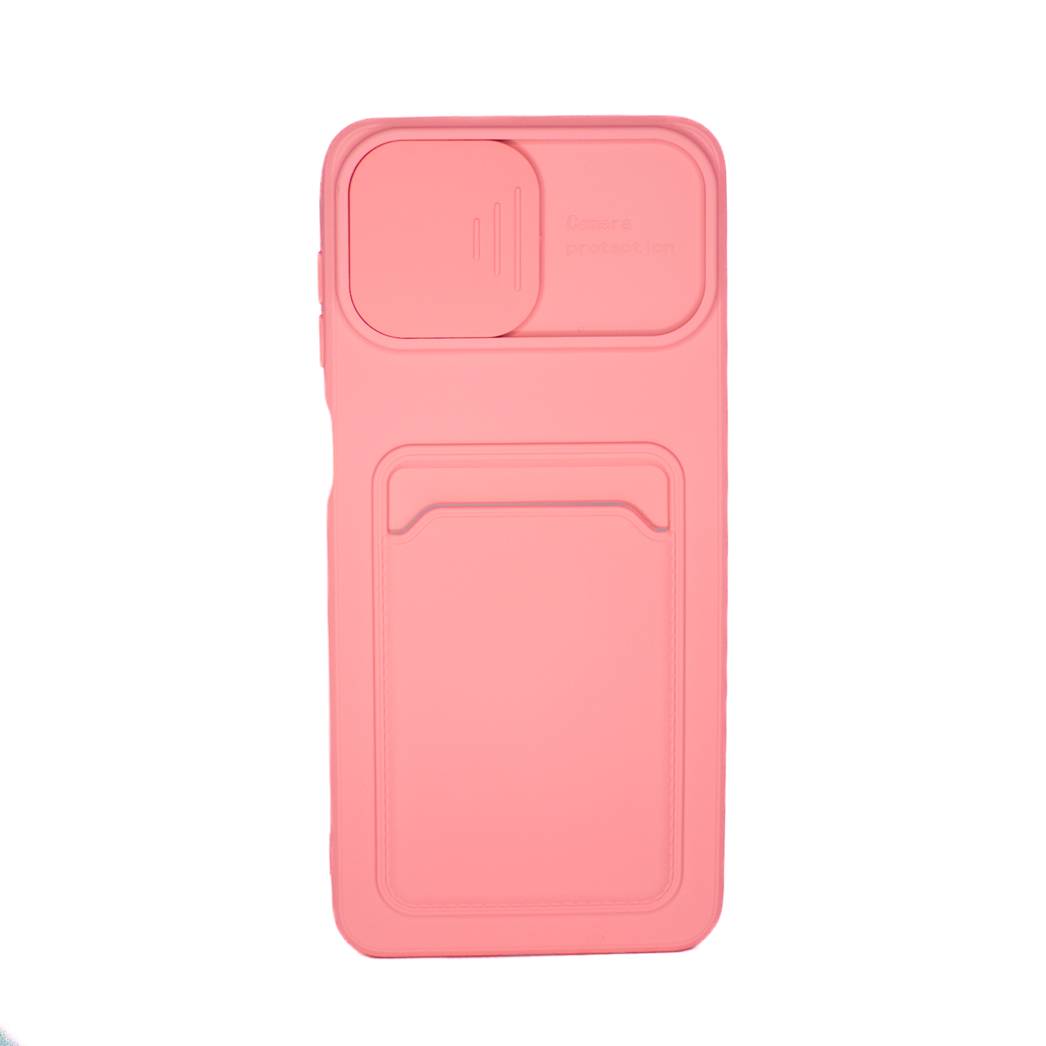Protectores para celular  para Samsung  A12 / M12 Funda de tpu con cubre c�mara y porta tarjeta Coral